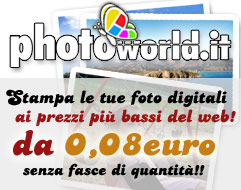 Stampa foto digitali a 8 centesimi: Photoworld.it